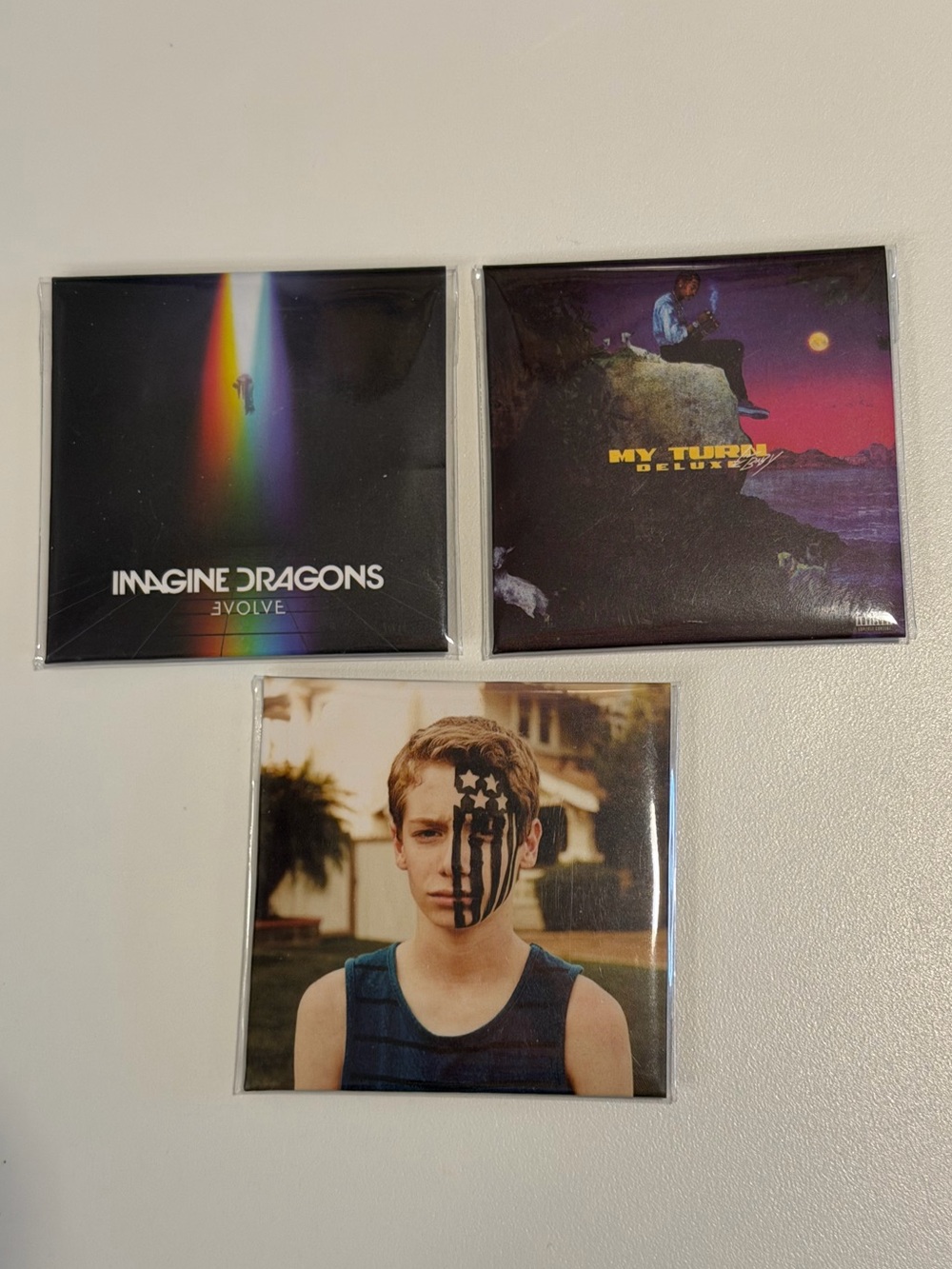 Lot of 3 Mini Brands Vinyl Fall Out Boy, Imagine Dragons, Lil Baby